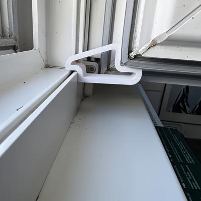 Window Stopper-Durable Plastic Door Stopper with Easy-Install Design,Prevents Sliding Down, Secure Window Hold for Home & Office