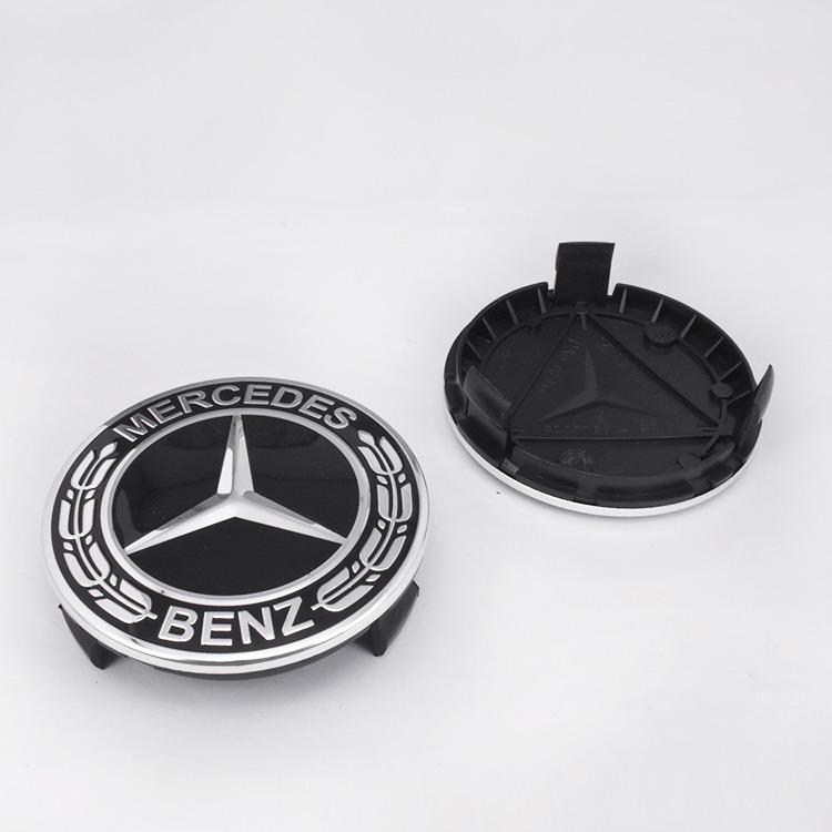 4pcs 75mm Wheel Hub Center Caps For Mercedes Benz W211 W205 W213 W203 C218 A207 CLA CLS E Class Auto Refit Stickers Accessories CZ2