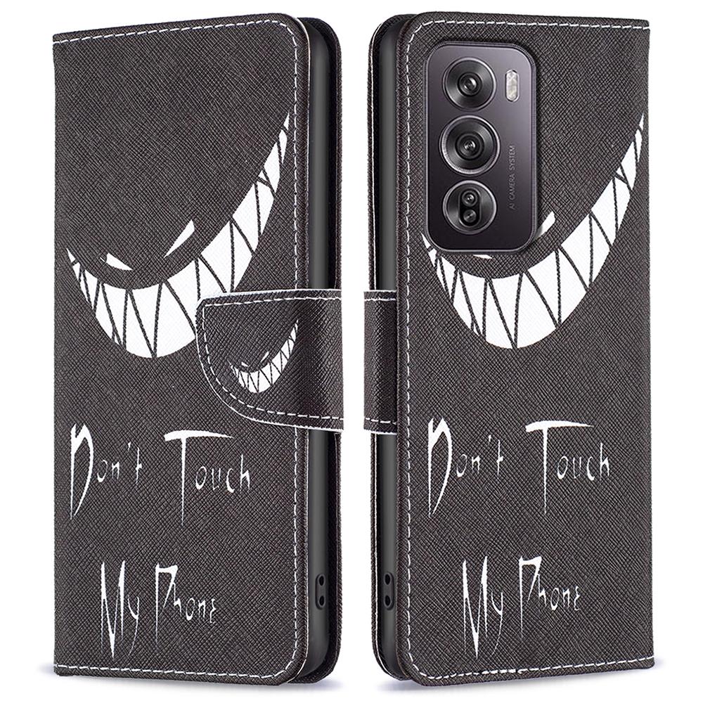 

For Oppo Reno12 Pro 5G (Global) Case PU Leather Pattern Print Phone Cover A