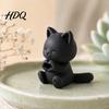 3D Print Lovely Cat Display Figurine Printed Figurine Artistic Desktop Decoration Heart Hand Gesture Kawaii Pose Statue Decor Smiling Tabletop