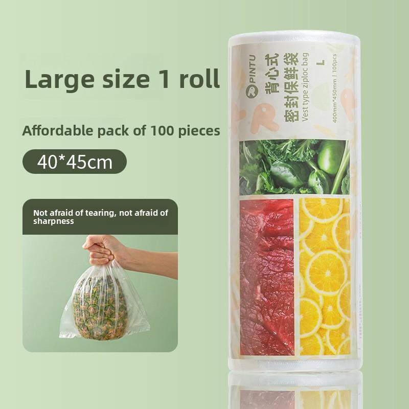 Food Grade Pe Sealing Freshkeeping Bags With Microbial Resistance For Home Kitchen Storage