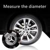 AABGU1 4PCS  For Mercedes Benz AMG W203 W206 W220 W205 W211 W212 Car Wheel Center Hub Caps Benz Emblem Tire Rim Covers