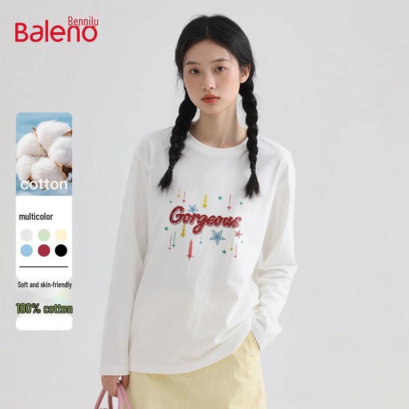 Baleno Women s BNL Dazzling Starry Sky Graphic Long Sleeve T-shirt S