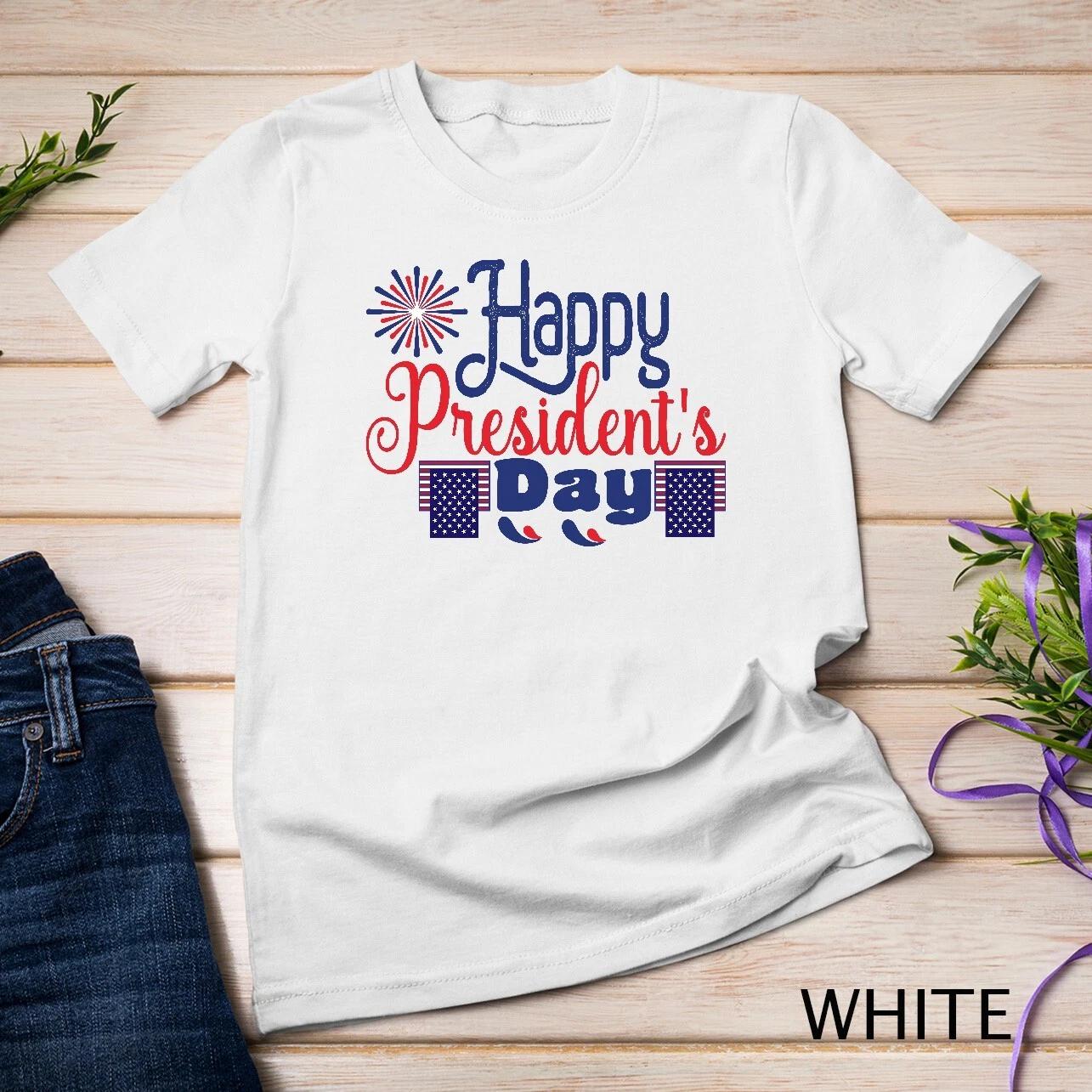Cute Happy Presidents Day Tee Funny President 2025 Shirt Unisex T-shirt S