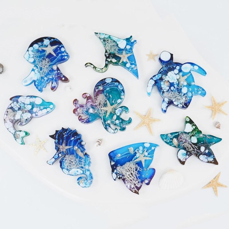 Silicone Pendant Moulds Clay Molds Silicone Keychain Moulds Silicone Material Perfect Gift for Hand Making Lovers Friend