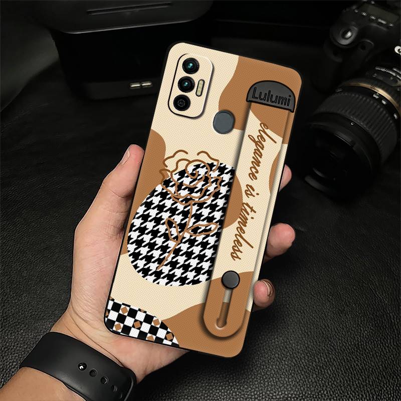 

Водонепроницаемый чехол-подставка для телефона Tecno Spark 7/Spark7T, однотонный, пылезащитный, силиконовый держатель для телефона, геометрия, коммерция Tecno Spark 7/Spark7T