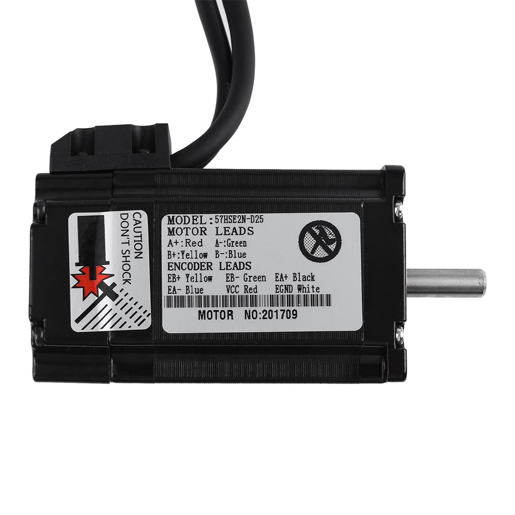 HSS57 Hybrid Servo Driver and 57HSE2N D25 Nema 23 Closed Loop 2N.m Stepper Motor