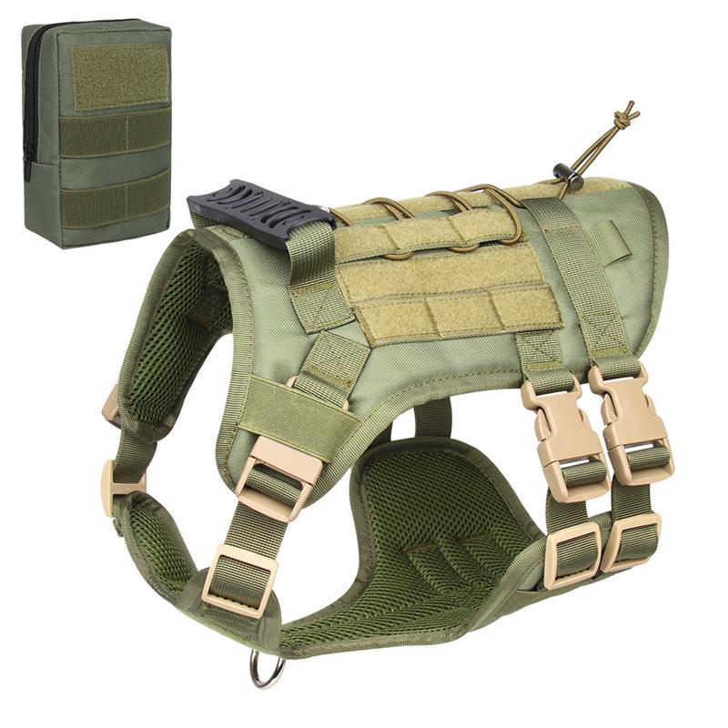 Big Dog Harness Leash Tactical Dog Clothing Waterproof Explosion Proof Tactical Chest Strap Medium and Large Dog Pet Chest Vest