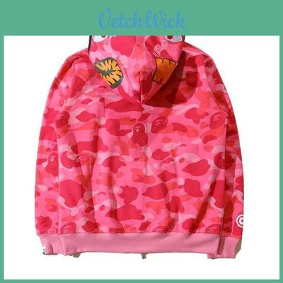 Camouflage Shark Head 3d Print Hoodie With Zipper For Men Women Casual Wear
