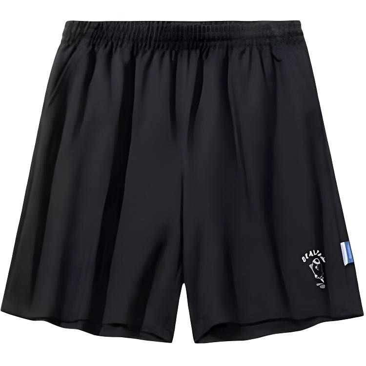 Anta X Sea Lion Look Collaboration Lifestyle Series Casual Simple Letter Lace Loose Sports Shorts Women shorts Basic-Black 962528301-4