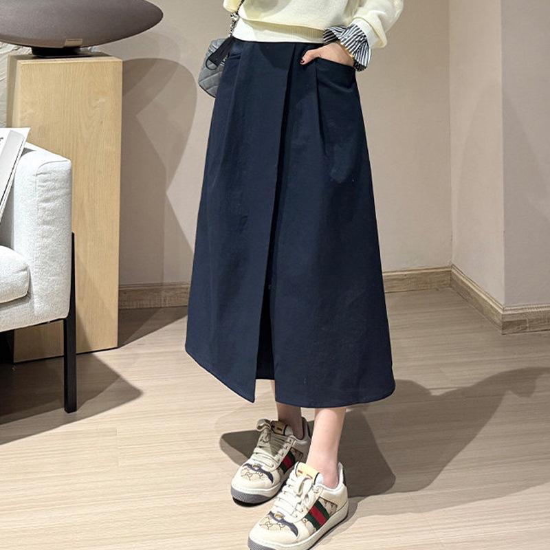 Irregular Design Slimming Maternity A-line Skirt L