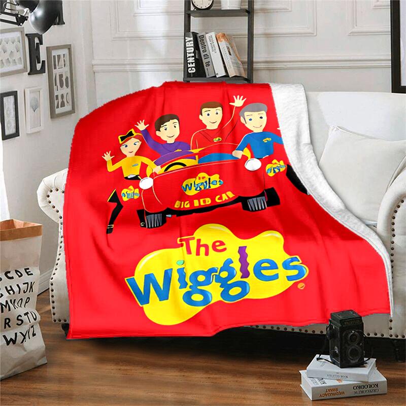 1pc Blanket The Wiggles Print Design, Lightweight Blanket for Sofa, Bed- Soft &Warm, Gift for All Seasons Like Christmas, Halloween