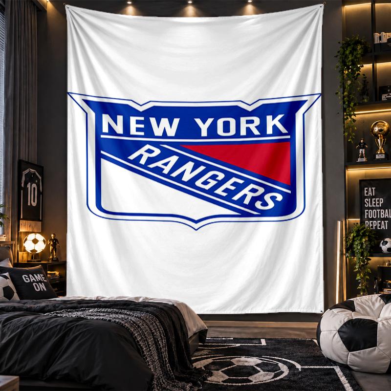 Wall Hanging Tapestry New York Rangers Print Cloth for Living Room Bedroom Home Decor