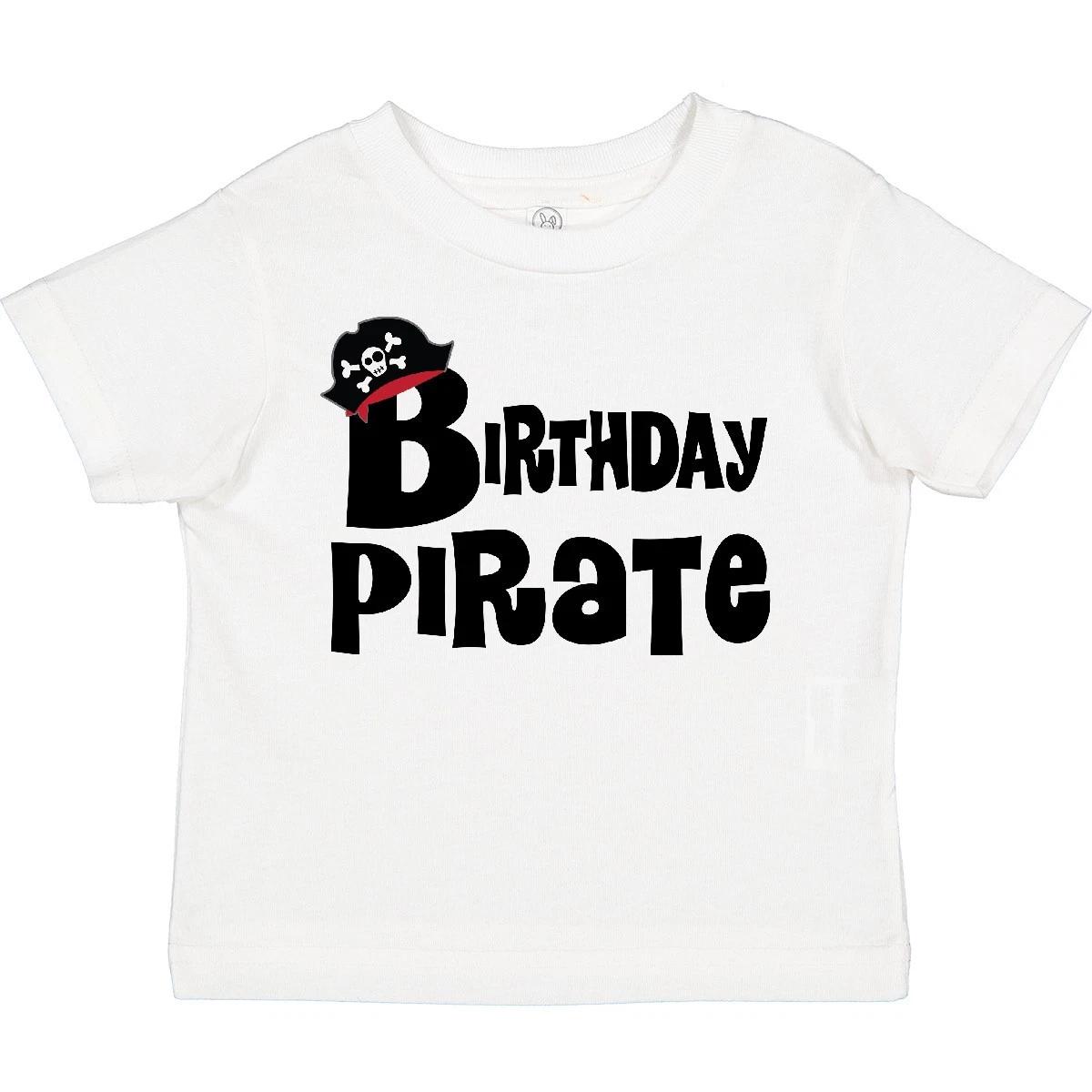 Inktastic Birthday Pirate Party Toddler kids boys T-Shirt Childs Clothing Themed Funny Kid 100