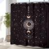 Zodiac Constellation Shower Curtain, Astrology Moon Phase Galaxy Design, Mystic Tarot Witch Aesthetic, Polyester