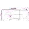 Sideboards 3 pcs Concrete Grey Wood Based Material