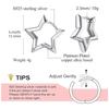 Hypoallergenic Starlike Earrings 18K Gold Plated Star Shape Hoop Earrings for Women Star Ear Buckle Minimalist Jewelry