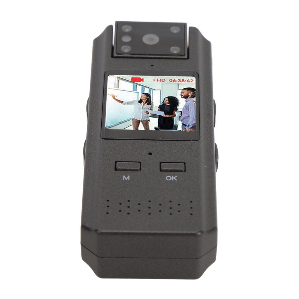 4K Portable Body Worn Camera 42MP 180 degrees Rotating Lens WiFi Connection APP Control 1.3inch Screen