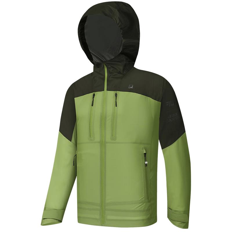 FILA Men s Mountain Peak Colorblock Hooded Woven Jacket M