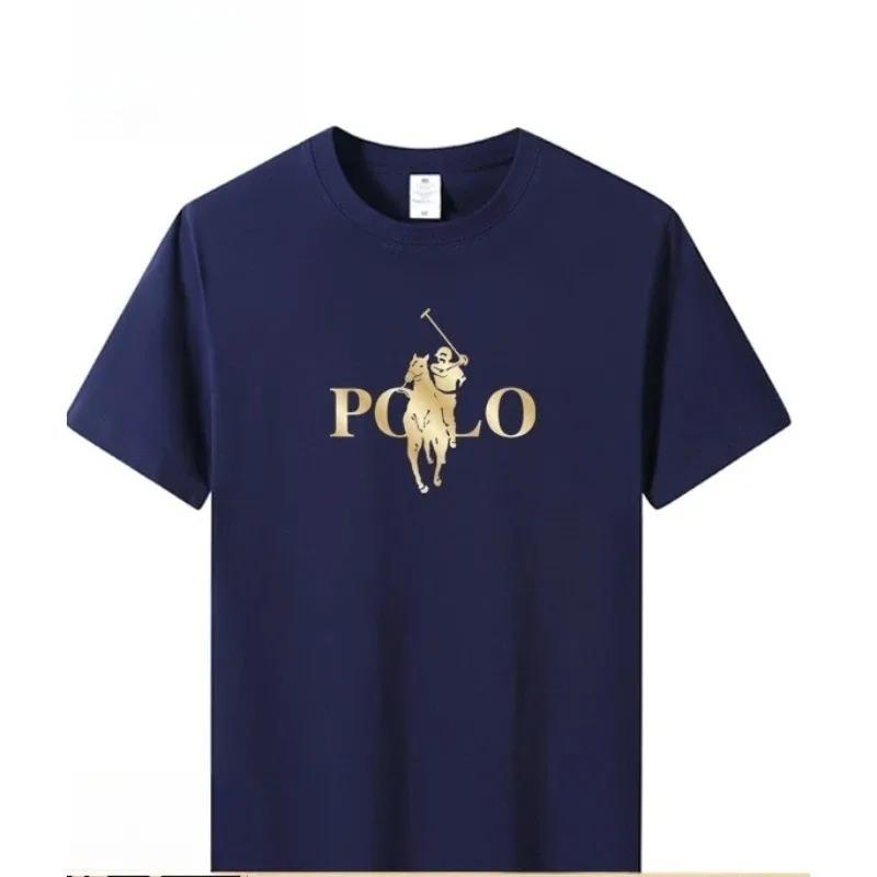 Men's Summer 100% Cotton Fashionable Casual Sports Loose Japanese Samurai Pattern Printed Round Neck Short Sleeve T-shirt Top