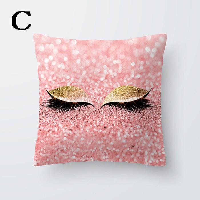 

Подушка для ресниц, наволочка для домашнего декора, свадебная наволочка с рисунком ресниц 40x40cm