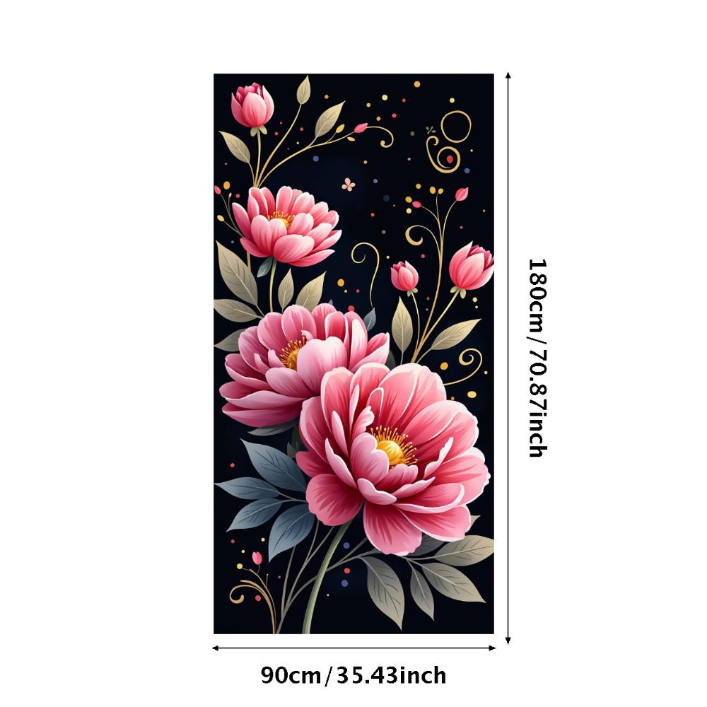 Peony Rose Flower Banner Backdrop Spring Outing Wedding Decor Photography Background Party Decoration Event Photo Shoot Supplies