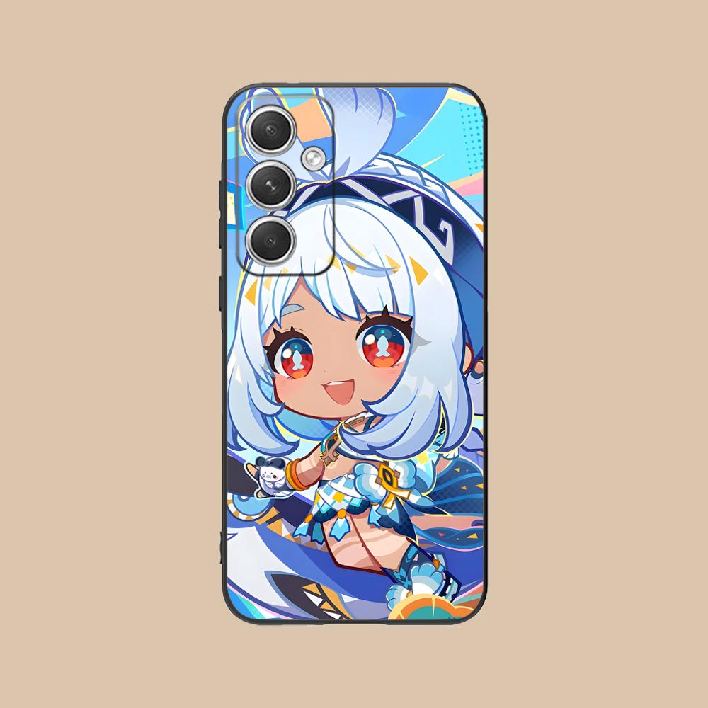Game GI Mualani Matte TPU Mobile Phone Case for Samsung Galaxy S26 S25 S24 S23 S22 S21 S20 Note20 Plus FE Ultra Colorful Cover