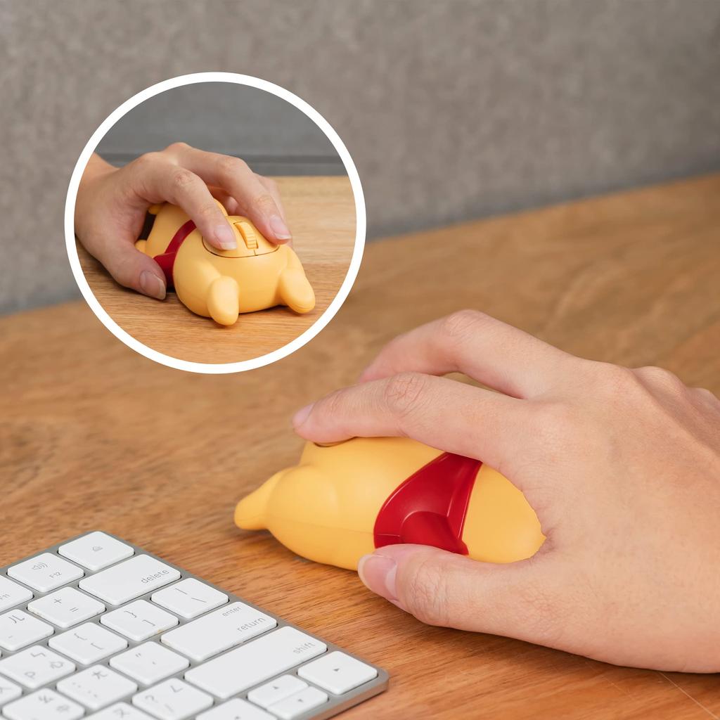 InfoThink [Official Disney] Wireless Mouse Winnie the Pooh Optical Mouse iWM-200-Pooh03
