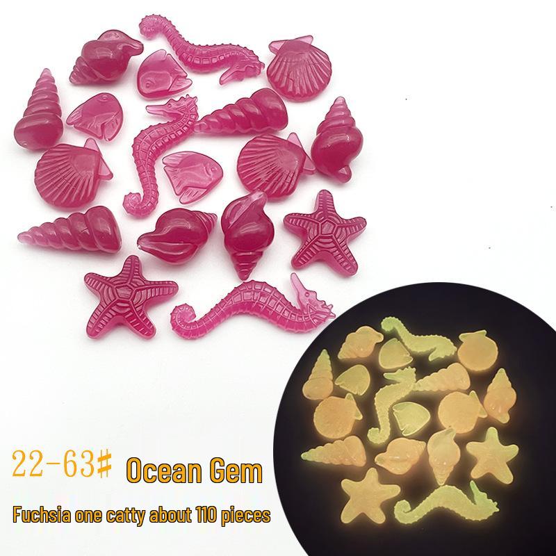 Colorful Luminous Plastic Stones: Children's Gemstone Digging Game & Fish Tank Decoration