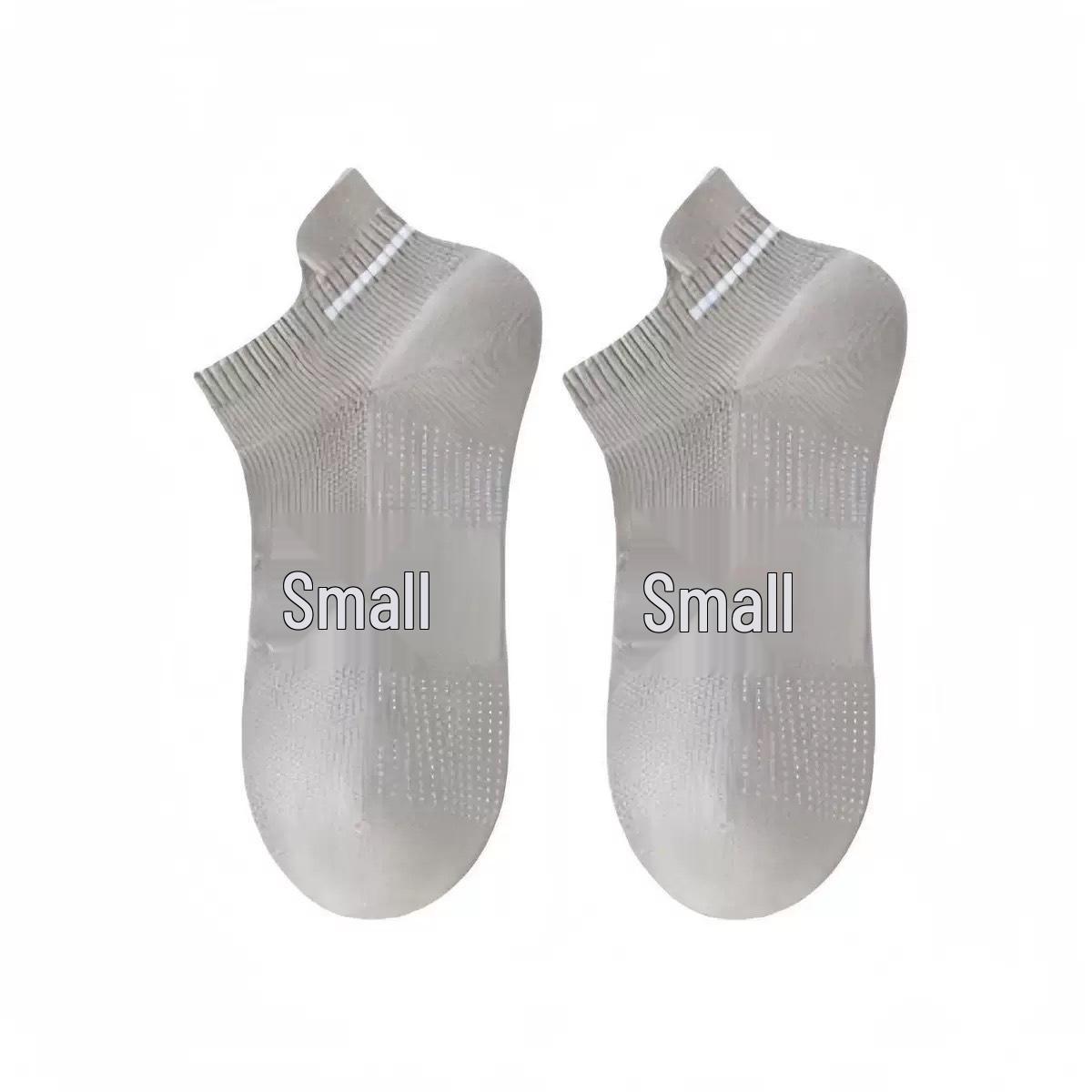 Unisex Odor-Proof Cotton Sports Socks - Sweat-Absorbing, Moisture-Wicking, Mesh Crew One Size серый