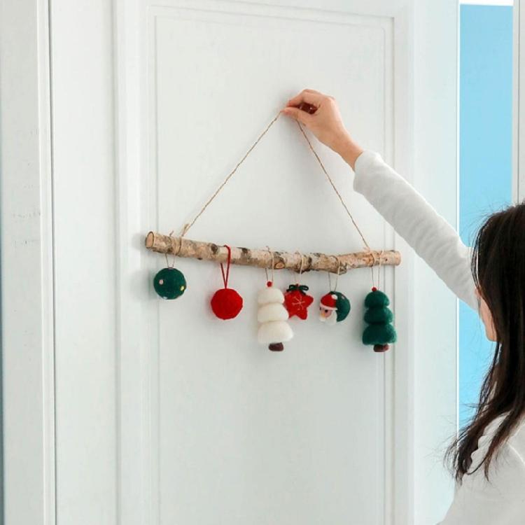 Christmas Wool Felt Mushroom Ornament Great for Holiday and Wedding Decor