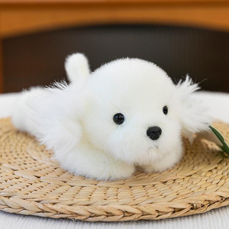 Soft Plush Dog Toy Stuffed Animal With Pp Cotton Filling For Kids Gift Decor