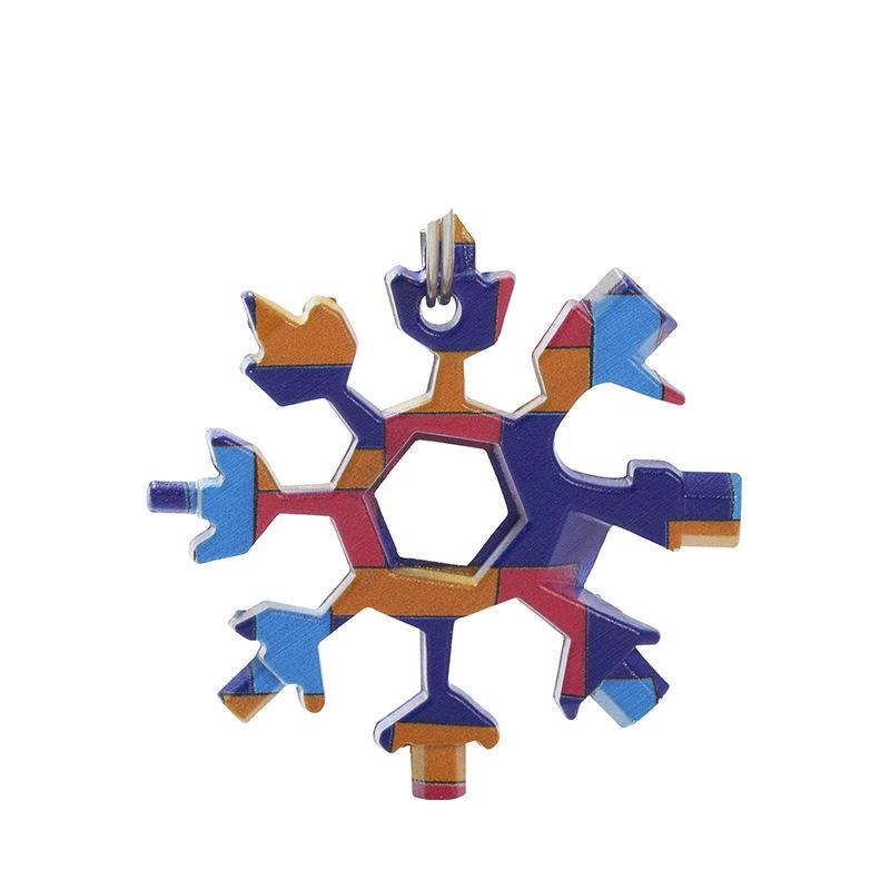 18-in-1 Sniego pūslės daugiafunkcis įrankis: Nešiojamas šešiakampis/aštuonkampis raktas ir atsuktuvas