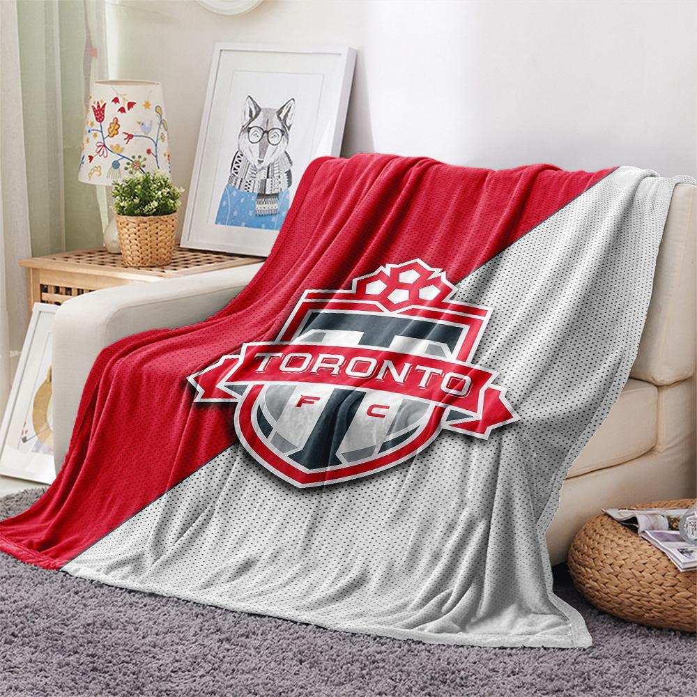 Toronto Football Club Flannel Blanket, High quality Comfortable for All Seasons, Home Decor, Warmth and Comfort