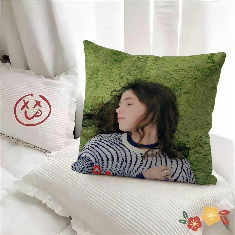 pc Charm Singer CClairo Pillow Case Fashion Square Pillowcase Bedroom Sofa Room Ins Decoration Leisure
