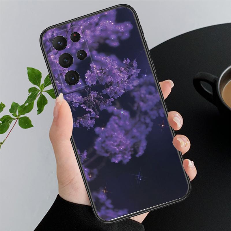 Phone Case for Samsung Galaxy A35 A55 A54 A15 A25 A05s A05 A22 A24 A52 A33 A34 M34 M14 M54 M23 Purple Aesthetic Case Funda