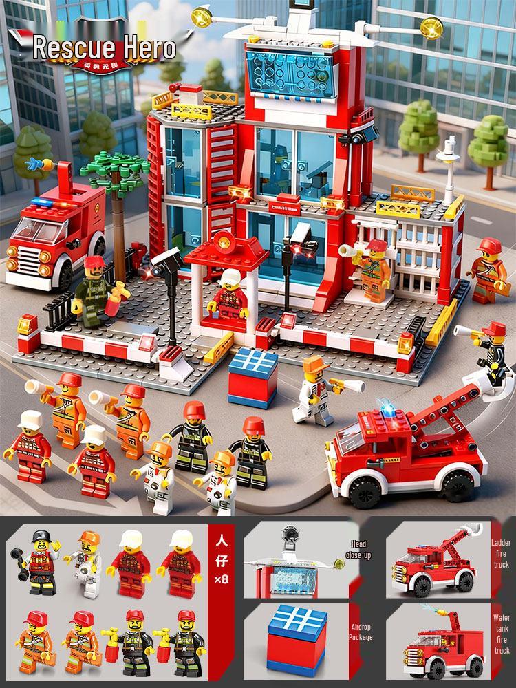 Police Station Building Blocks Toy - Educational Gift for Boys & Girls Ages 6-12 (2026)