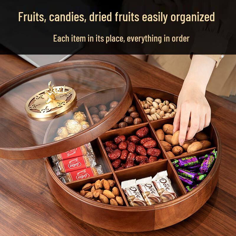 New Chinese Solid Wood Snack & Candy Box
