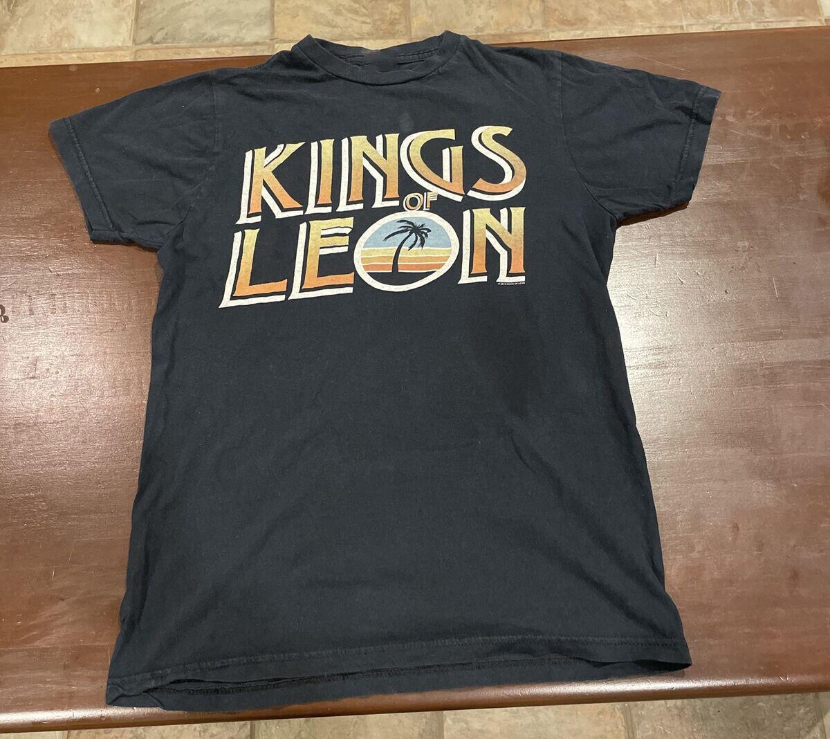 Hot KINGS OF LEON Tour Black 100% Cotton Size 234XL Shirt Unisex Unisex T-Shirt M