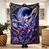 Sailor Moon Print Blanket - Soft & Comfortable, for Bedroom, Travel, Sofa, Home Decoration - Birthday Christmas Gift for Friend
