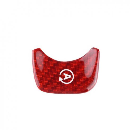 Red Carbon Fiber Engine Start Button Cover For Mercedes-Benz GLE GLS G W464