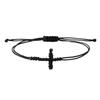 Stylish Hand-woven Cross Hand Rope Adjustable Jade Thread Women's Woven Bracelet Combination