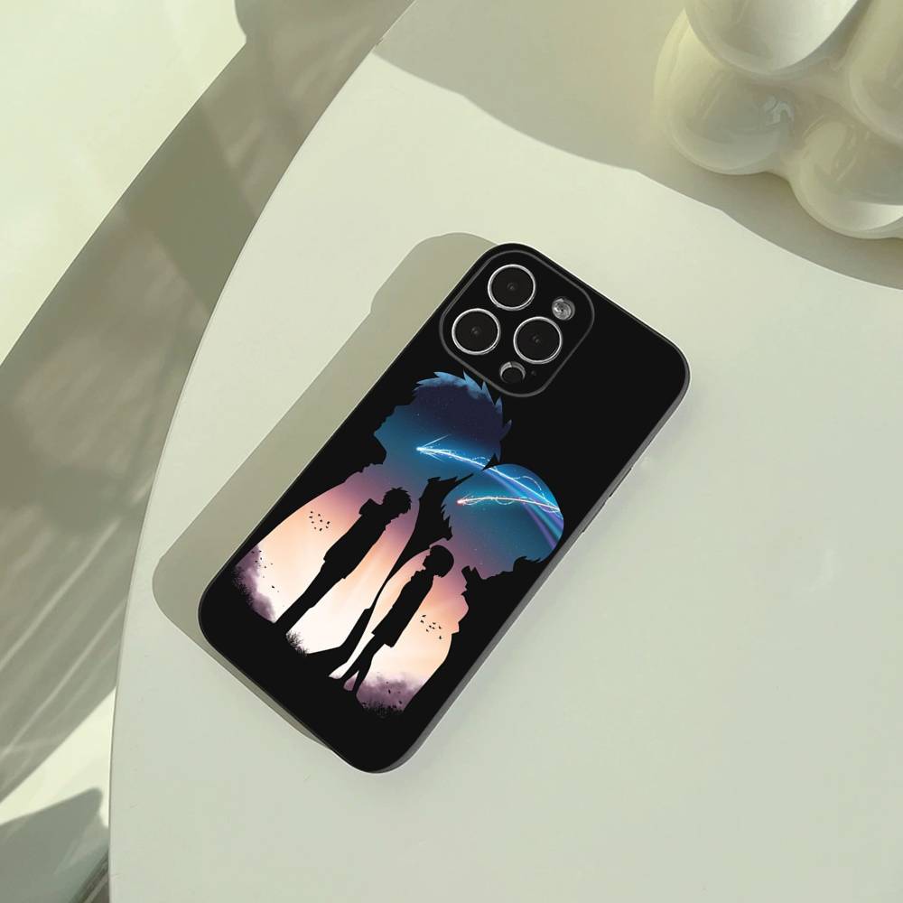 Y-N-Your- Name Phone Case For iPhone 17,16,15,14,13,12,11 Pro Max,16/15/14Plus,XS Soft Black Cover