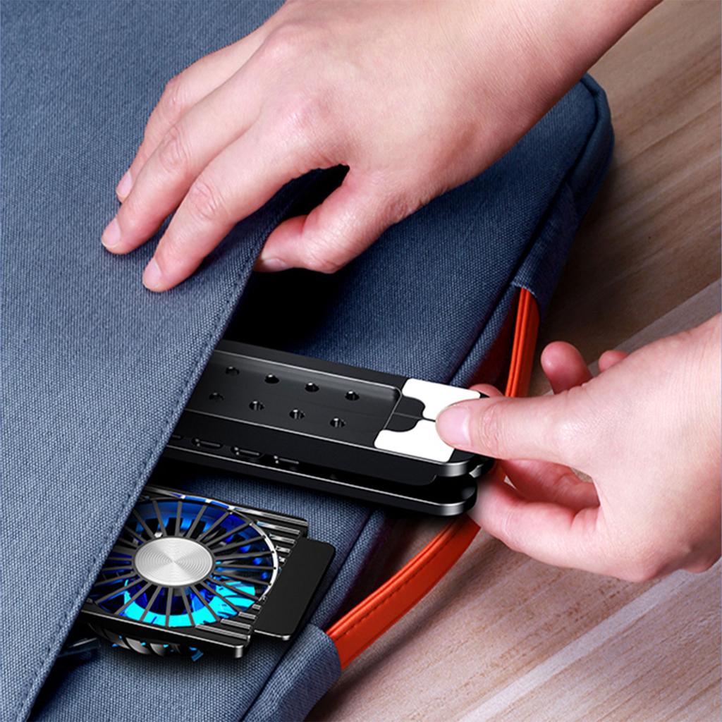 Portable Laptop Cooling Pad Radiators Stand with 7 Adjustable Height Keep Your Notebook Cool and Stable Performances