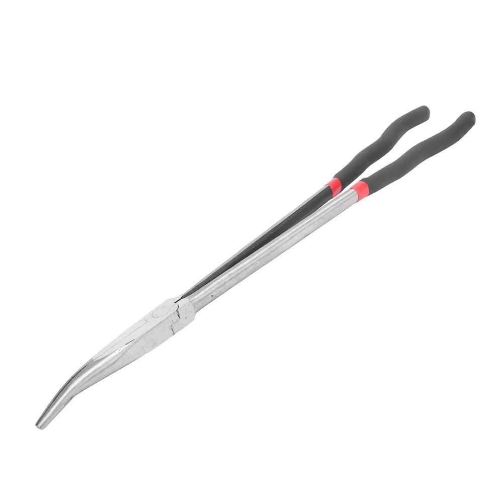 Carbon steel Needle Nose Pliers High Temperature Quenching Bent Nose Pliers Working
