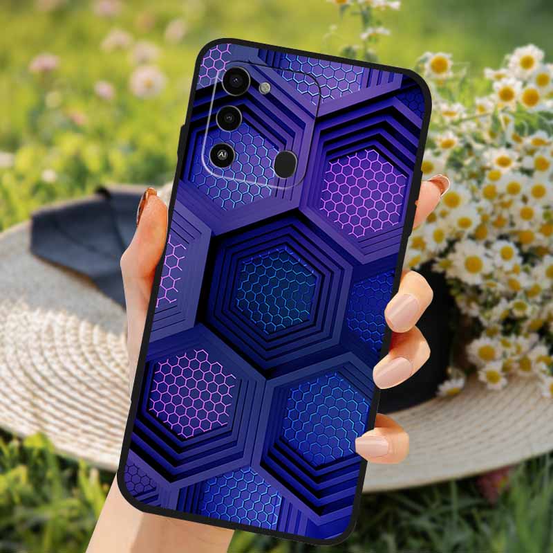 For Tecno Spark GO 2022 Case 2024 Cat Cartoon Soft TPU Silicone Phone Case For Tecno Spark 8C Cover Protective Spark8C KG5k KG5j