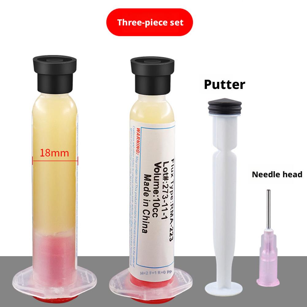 1/2/3/4/5/10 Stück Halogenfreier Lötflussmittel-Paste-Spritze Neutral No-Clean Schweißpaste Elektronisches Reinigungszubehör