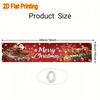 Merry Christmas Festive Lawn Yard Banner, Outdoor Holiday Welcome Front Porch Fence Decor