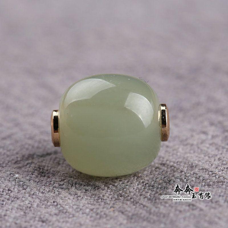 

Натуральный Хэтяньский нефрит, товарный, прозрачный, цвета зеленой воды, бусина в старинном стиле, как нельзя кстати, золотая подвеска для ожерелья 12 мм, браслет, шнурок на запястье, шнурок для DIY, шнурок-украшение Deep clear water 12mm a C38