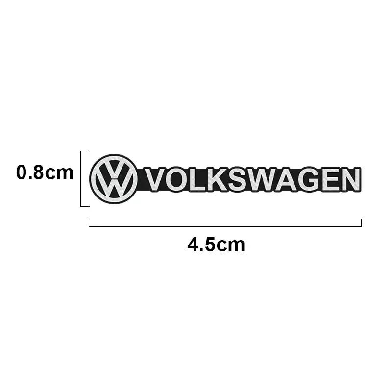 For VW 4pcs/10pcs 3D Aluminum Speaker Stereo Speaker Badge Emblem Sticker For Volkswagen VW GTI Golf Tiguan Jetta Transporter